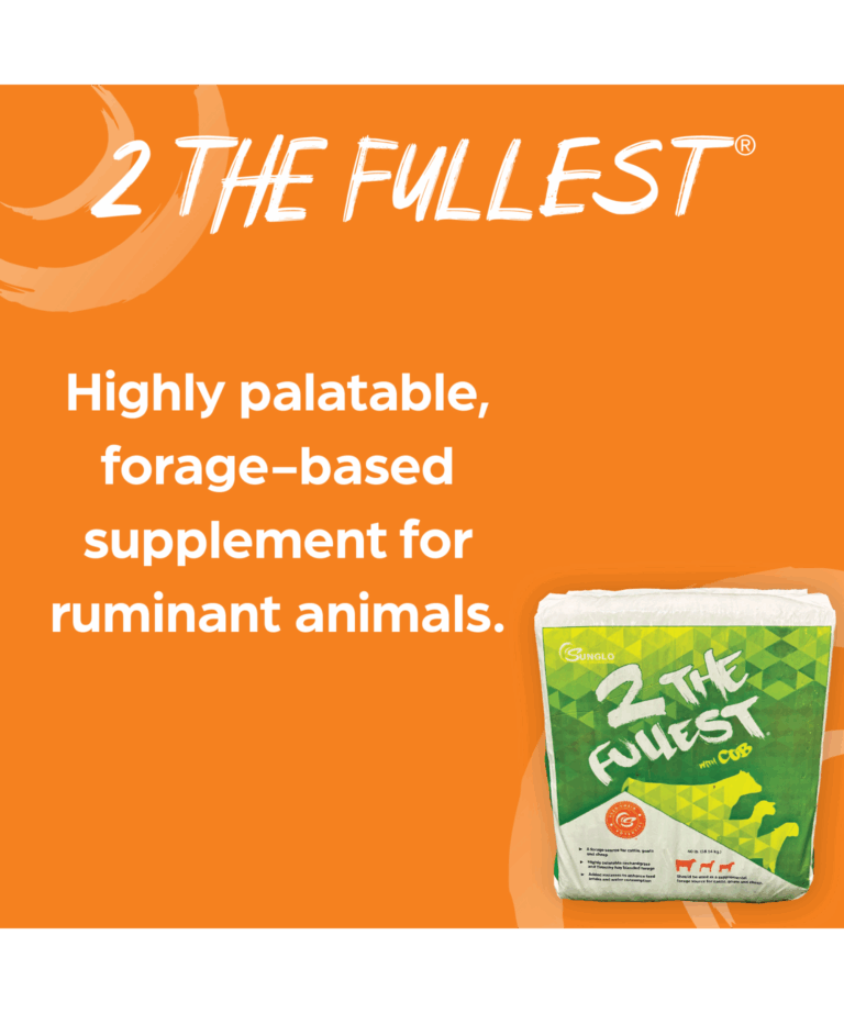 sunglo 2 the fullest highly palatable, forage-based supplement