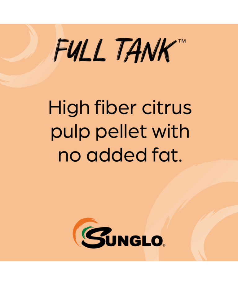 sunglo full tank high fiber citrus pulp pellet