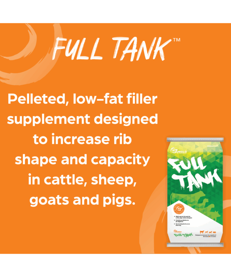 full tank pelleted, low-fat filler supplement