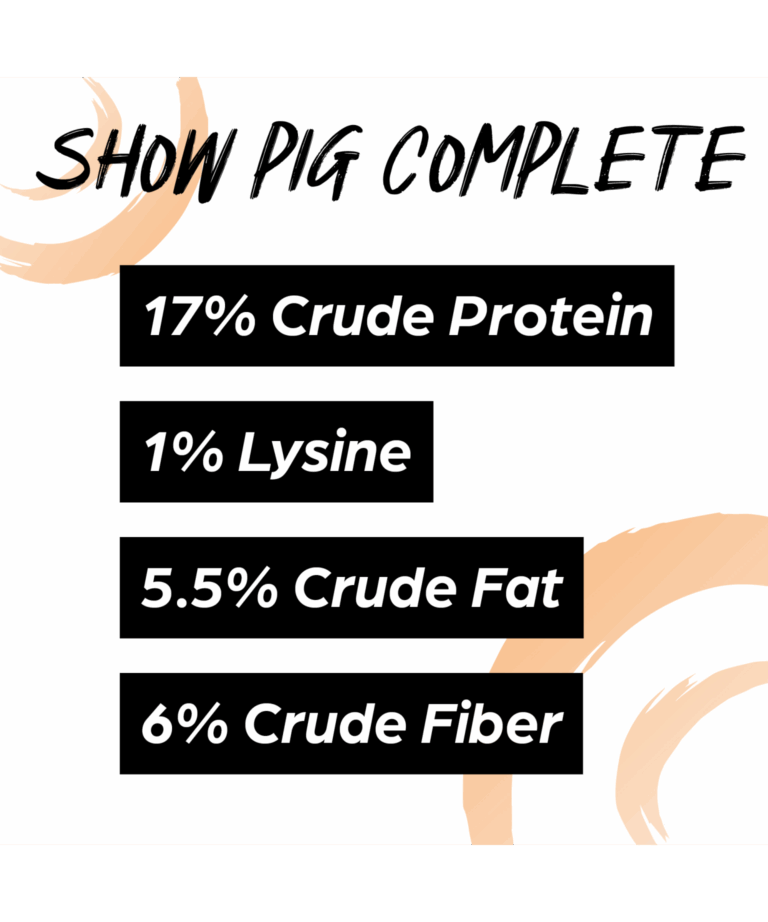 sunglo show pig complete guaranteed analysis