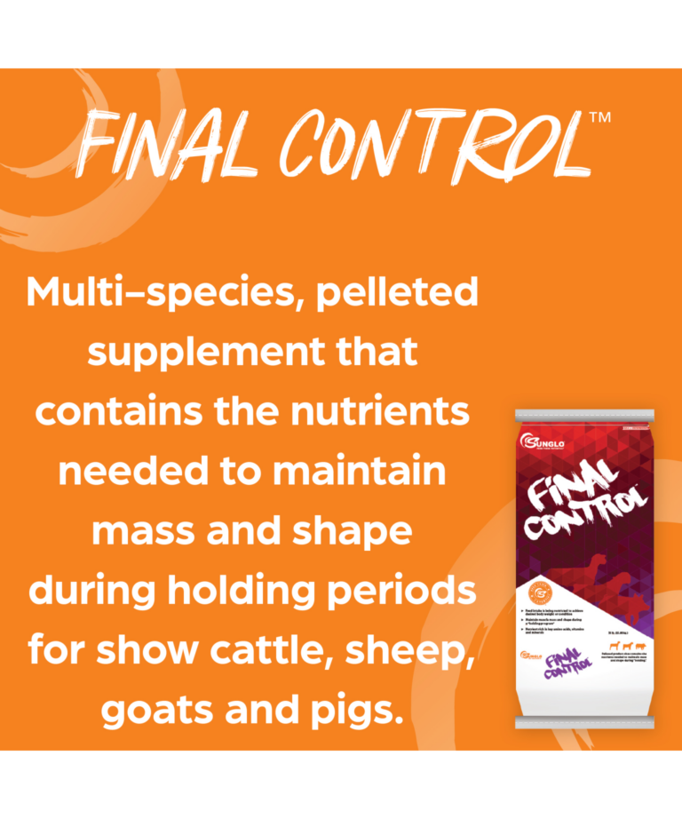 Sunglo Final Control multi-species pelleted supplement